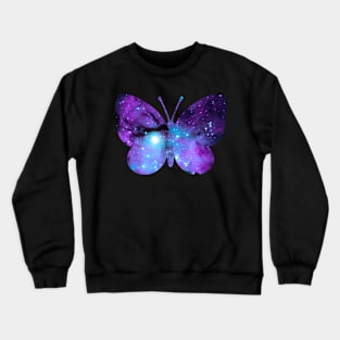 Space Butterfly Crewneck Sweatshirt